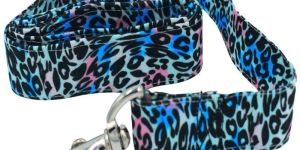 Wonder Leopard Cotton Dog Leash(Flat ,Medium)