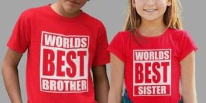 SIBLING T-SHIRT WORLD'S BEST BROTHER SISTER