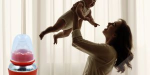 Voik Vega Joy Red Stainless Steel Baby Feeding Bottle 140ml