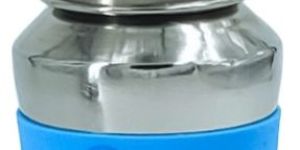 Voik Vega Silicone Sleeve Blue Smile Print Baby Feeding Bottle 140ml