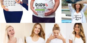 Ladies Printed Maternity T Shirt