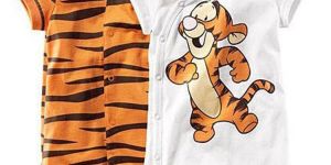 Tiger Print New Born Baby Romper