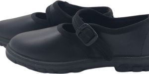 Girls Black School Shoes