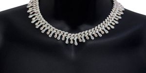 Yellow Gold-Plated Sterling Silver Cuban Chain 33.5 Carats of VVS1 Moissanite Diamonds