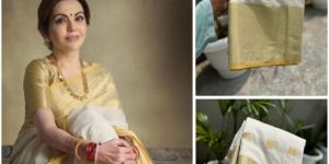 Neeta Ambani Mam Banarasi Cotton Zari Border Soft Silk Saree