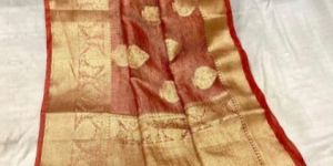 Semi Tissue Zari Weaving Soft Silk Saree