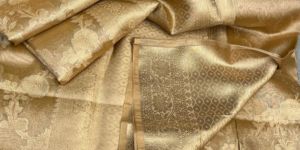 Weaving Banarasi Tissue Jaal Soft Silk Saree