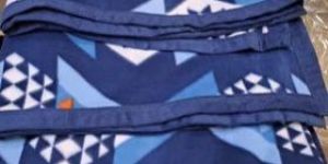 Blue Printed Super Soft Polar Blanket