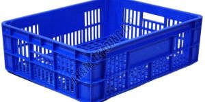 Rectangular Blue Bakery Crates