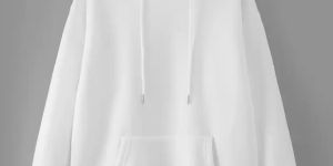 Mens Plain White Hoodie