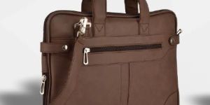 Non Leather Brown Laptop Bag