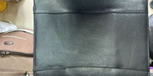 PU Leather Black File Folder