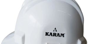 PVC Karam White Safety Helmet