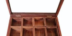 Rectangular Wooden Spice Box