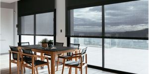 Polyester Motorized Retractable Roll Screen