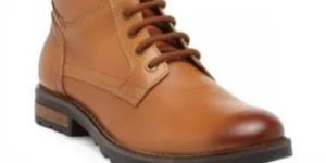 Mens Tan Leather Ankle Boot