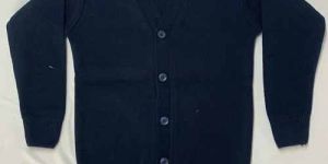 Navy Blue Ladies Woolen Cardigan