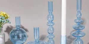 Glass Candle Holders