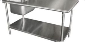 Stainless Steel Table with Sink