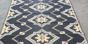 Printed Cross Jacquard Designed Mat