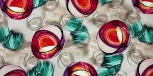 Printed Dull Satin Fabric