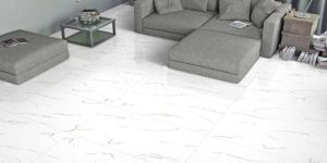 Estilo White Glossy Vitrified Floor Tiles