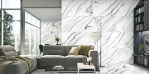Fog White Glossy Vitrified Tiles