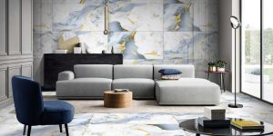 Viola Blue Glossy Vitrified Tiles