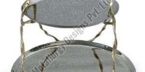 Shiny Double Deck Cake Stand