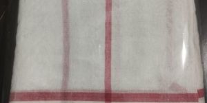 White Cotton Mix Chokka Gamcha