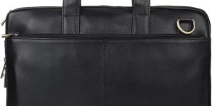 NL-106 BLK Leather Laptop Bags