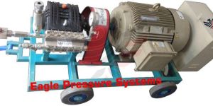 Motorized 600 Bar Triplex Plunger Hydro Test Pump System