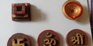 Set of Om Swastik Shree Shubh Labh Hawan Kund Ganesh Mukh