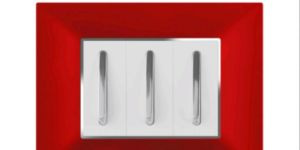 Hosper RR05 6 M Cute Red Modular Switch Cover Plate