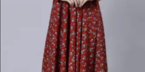 Ladies Printed Long Anarkali Kurti