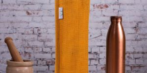Plain 1 Water Bottle Jute Bag