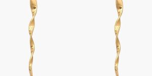 TULIP TWIRLS SILVER DROP EARRINGS