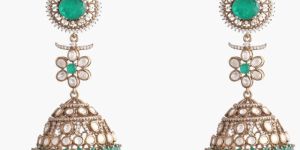 URMILA MOISSANITE SILVER JHUMKIS