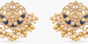 UTPALA KUNDAN SILVER EARRINGS