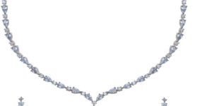 Violetta CZ Green Necklace Set