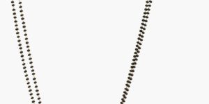 Vivana CZ White Black Beads Necklace