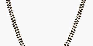 Vivana CZ White Red Black Beads Necklace