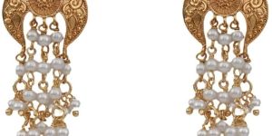 Wisteria Antique Pearl Drop Earrings