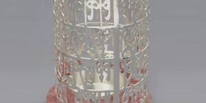 Vakratund Mantra Cut Work Tee Light Holder