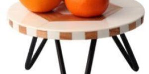 Wooden Hexagon Resin Geometric Cake Stand