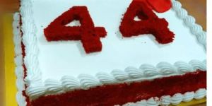 Rectangle Red Velvet Vanilla Fusion Cake