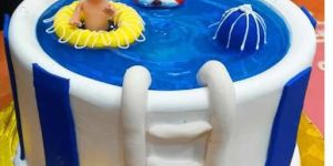 Swimming Party Designer Cake