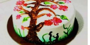 Tree Designer Couple Cake