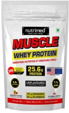 Muscle Whey Protein = 2 lbs