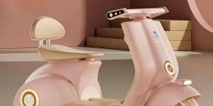 Vespa Matte Finish Kids Bike Kids Scooter Battery Operated Ride on Scooty with Remote